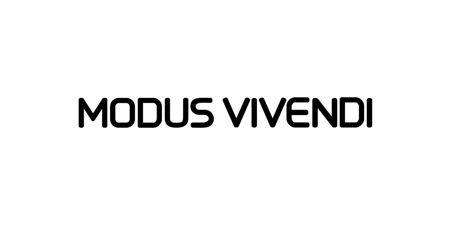 Modus Vivendi Menswear Brand Logo at the UK Stockist