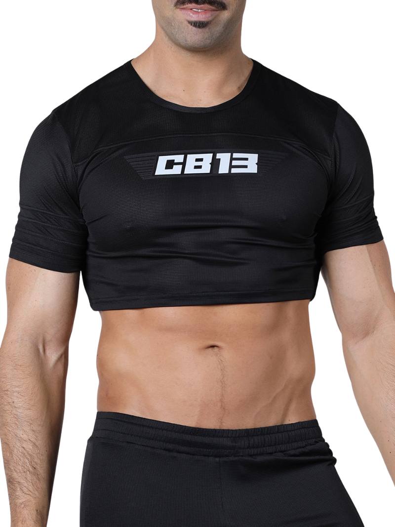 Mens CellBlock13 Marathon Cropped T-Shirt: SIZES LARGE, XL, 2XL