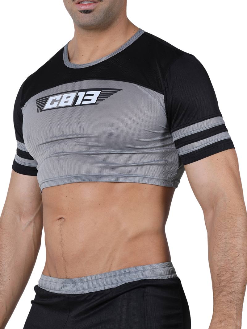 Mens CellBlock13 Marathon Cropped T-Shirt: SIZES LARGE, XL, 2XL