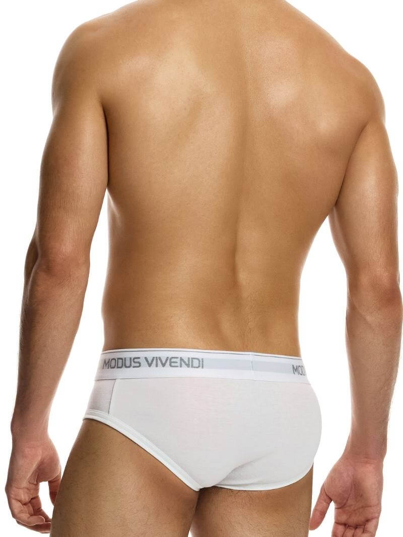 Mens MODUS VIVENDI Staple Eco-Cotton Brief