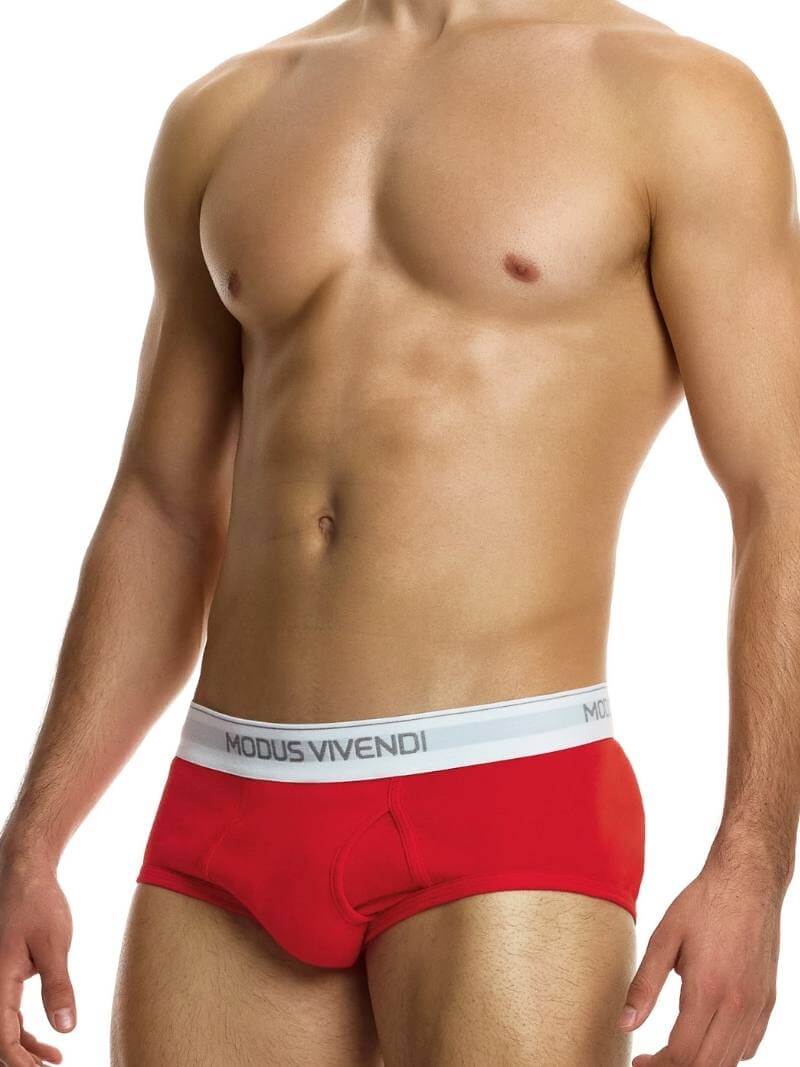 Mens MODUS VIVENDI Staple Eco-Cotton Fly Brief
