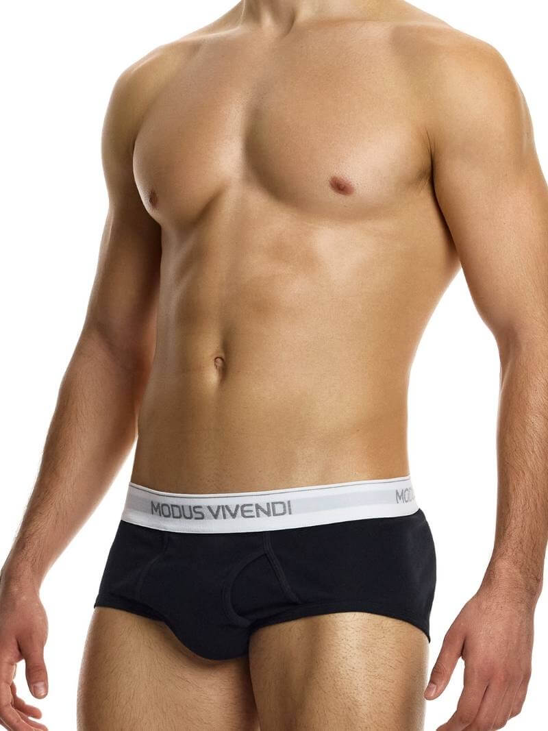 Mens MODUS VIVENDI Staple Eco-Cotton Fly Brief