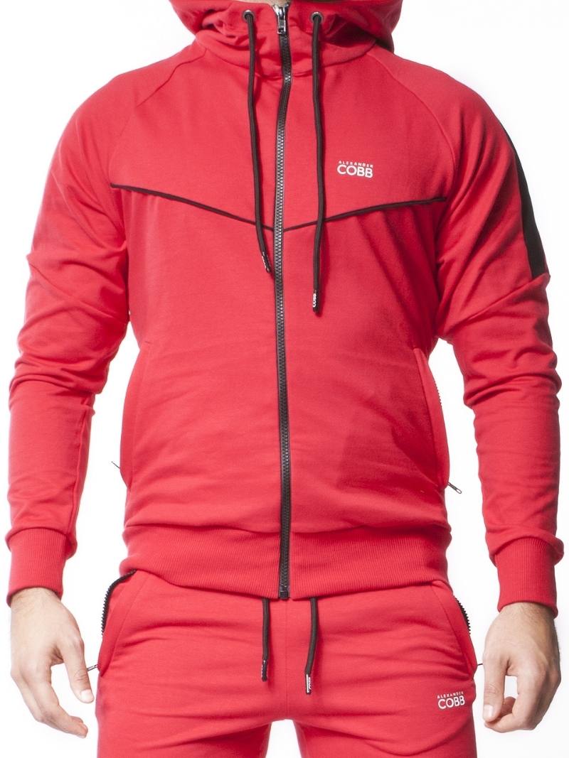 Alexander Cobb Men's Zipped Lightweight Cotton Hoodie