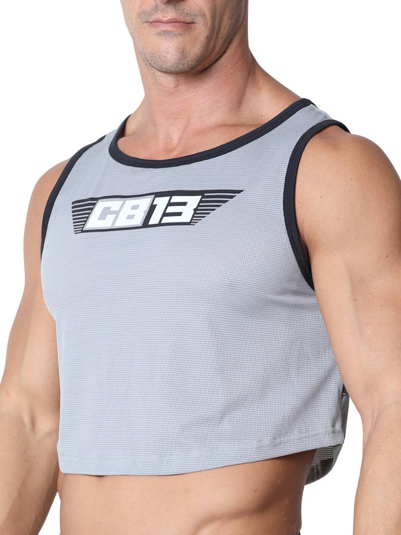 Mens CellBlock13 Marathon Cropped Tank Top: SIZES LARGE or XL