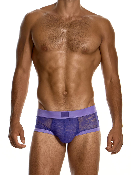 Modus Vivendi Lingerie Lace Boxer Trunk in purple, product photograph