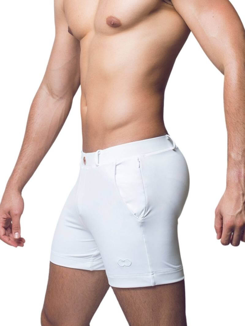 2eros Men's Bondi Swim Shorts in White
