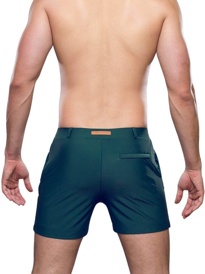 2eros Men's Bondi Pocket Swim Shorts in Green