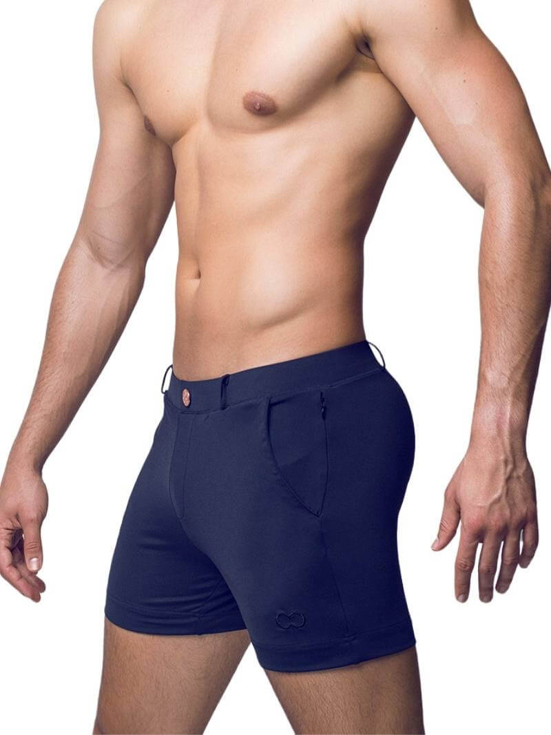 2eros Men's Bondi Swim Shorts in Black