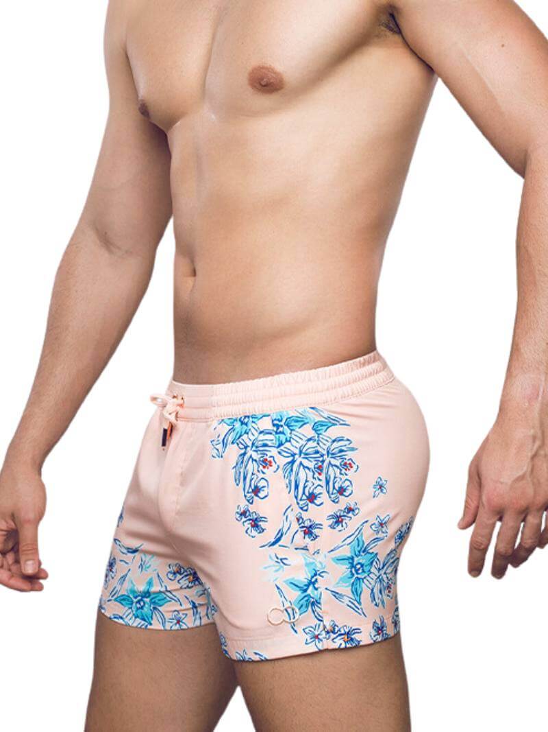 2EROS Tahiti Eco Fabric Mens Swimwear Short with Floral Print