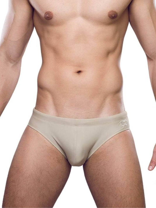 Men's Luxury Swim Briefs in Sand Colour