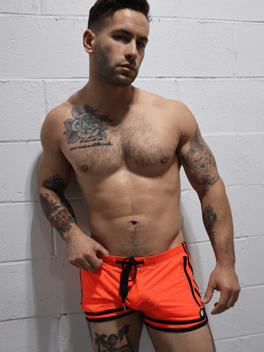 Mens Breedwell Remix Neon Circuit Short