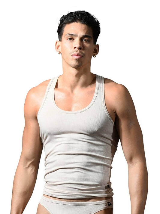 Men's Ribbed Rayon Summer Vest