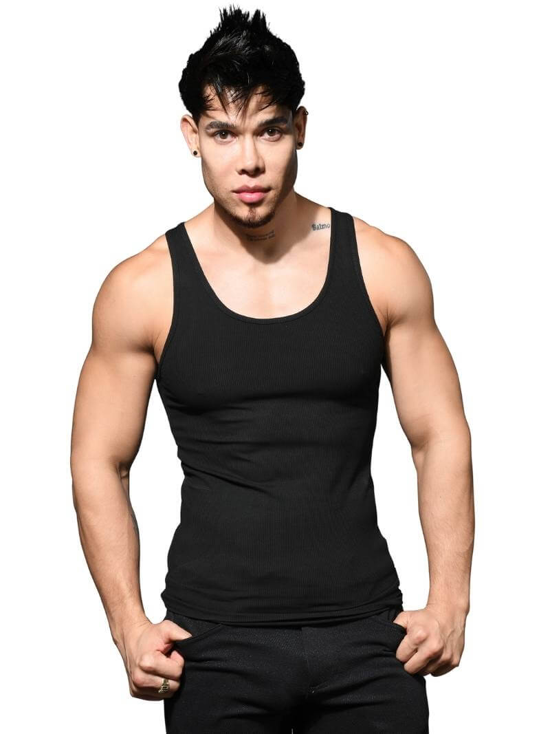 Men's Ribbed Rayon Summer Vest