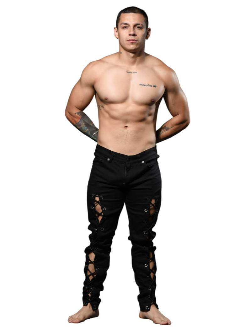 Men's Andrew Christian F.A.G. Capsule Skinny Black Pants