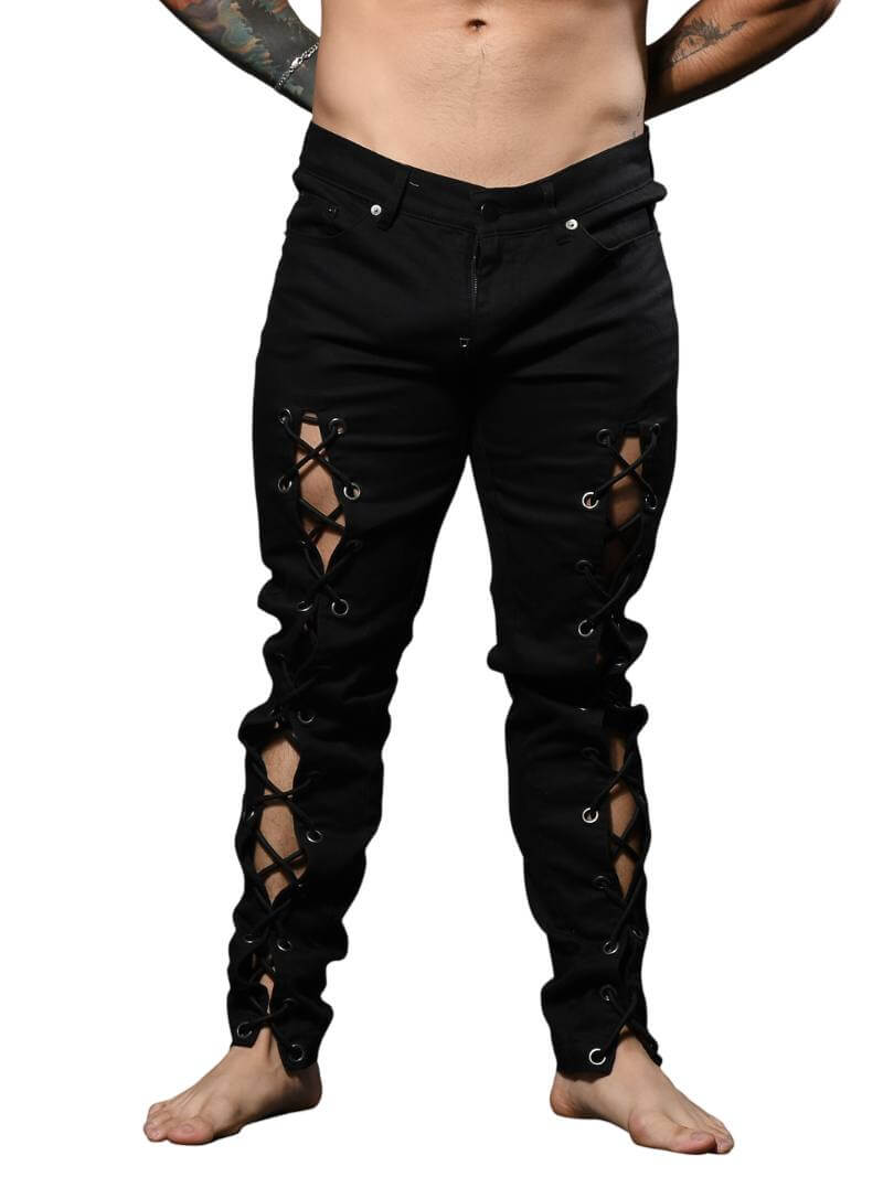 Men's Andrew Christian F.A.G. Capsule Skinny Black Pants
