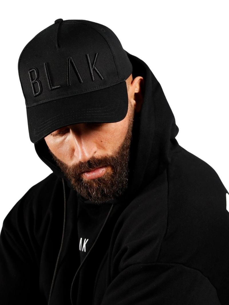 Mens BLAK Embroidered Cap