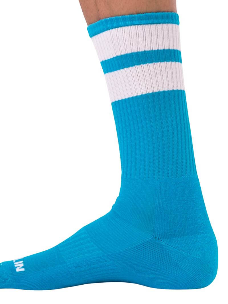 Barcode Berlin White Gym Crew Socks