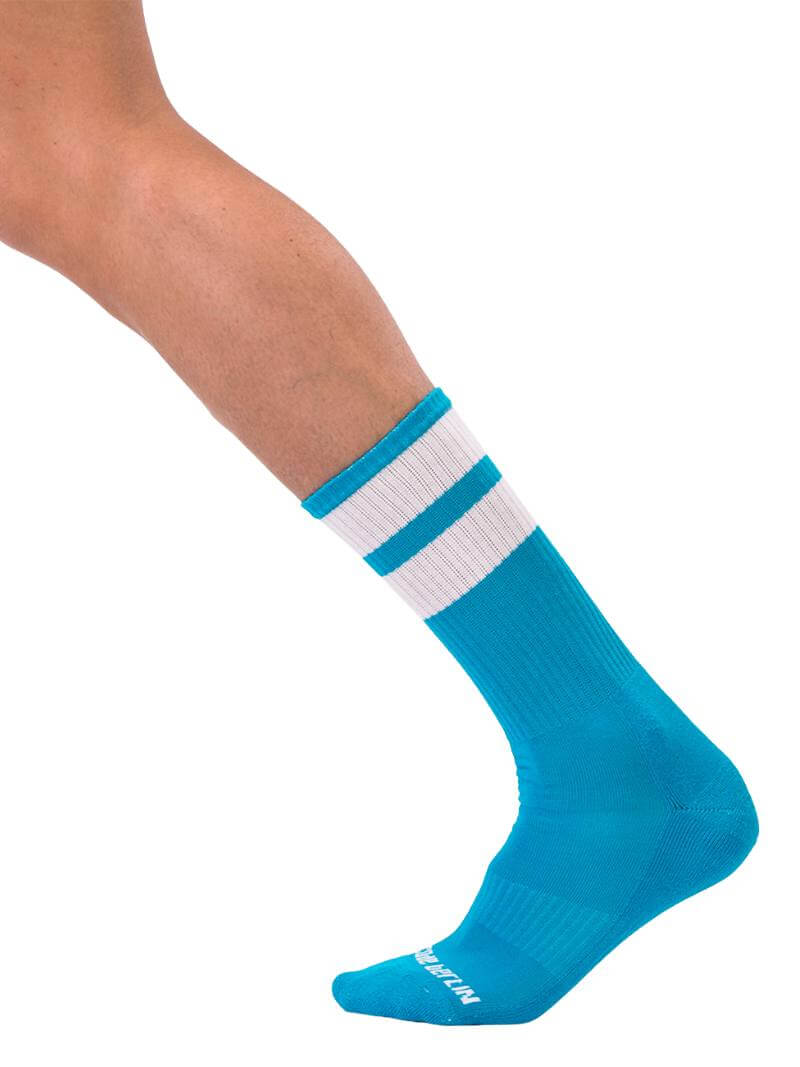 Barcode Berlin White Gym Crew Socks