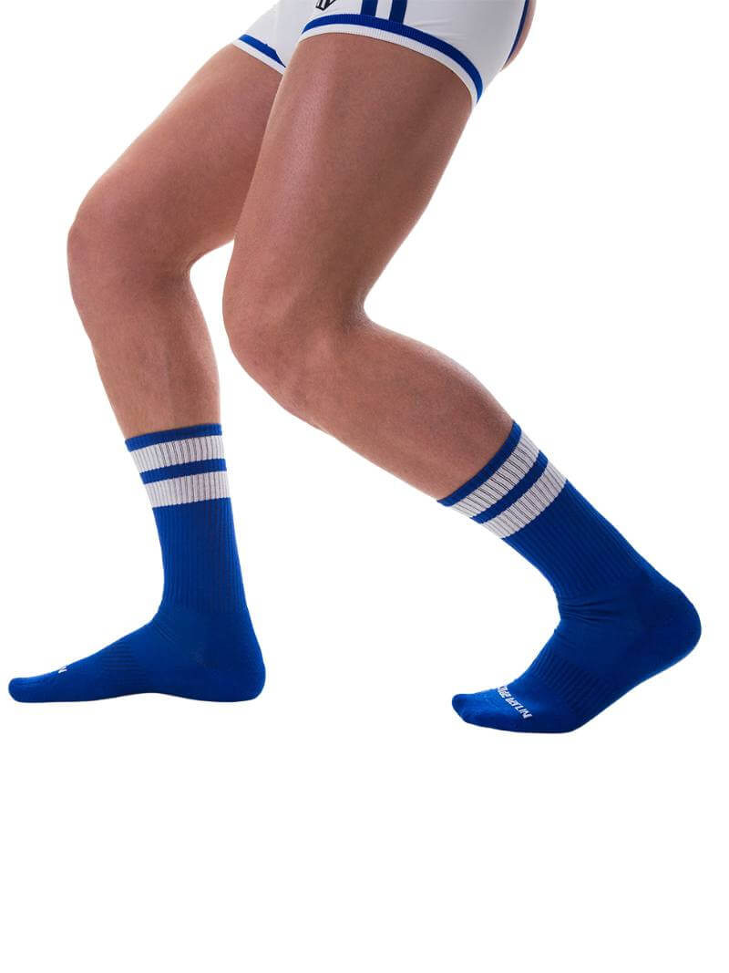 Barcode Berlin White Gym Crew Socks