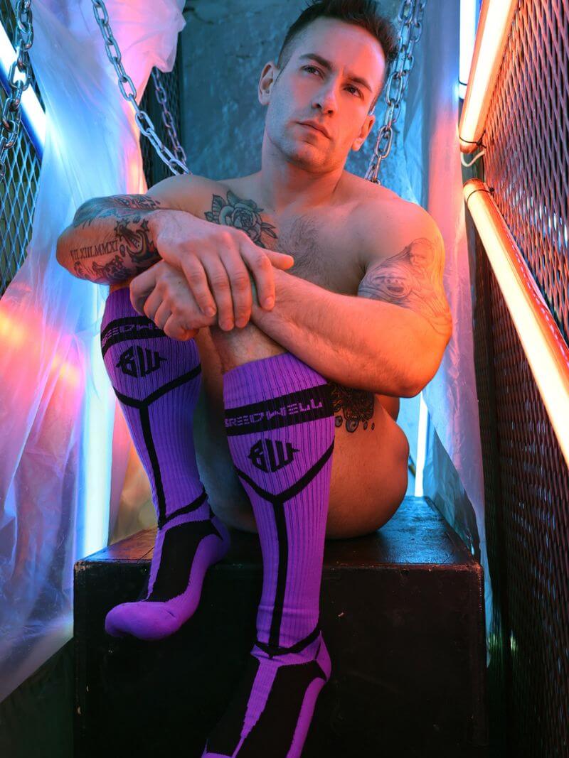 Breedwell Purpleicious Hook Up Socks