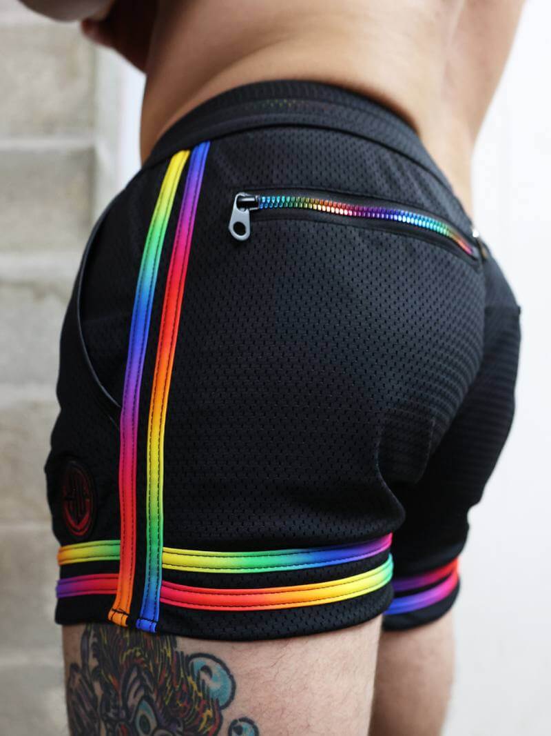 Mens Breedwell Pure Pride Rainbow Pocket Short
