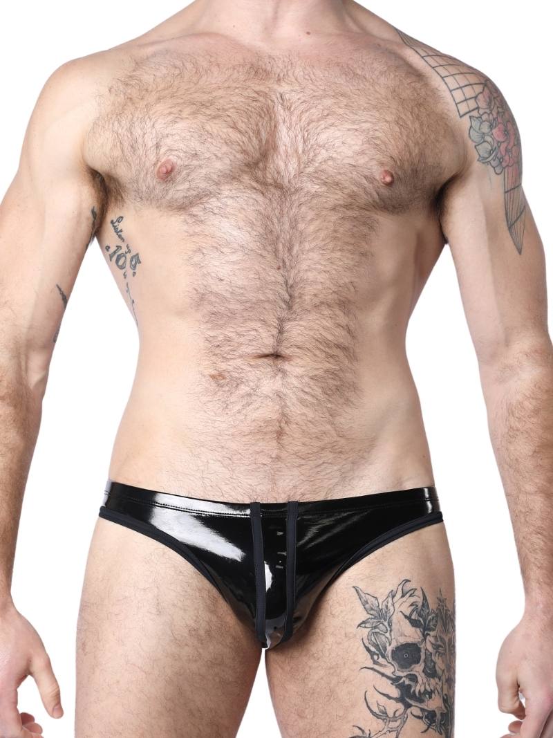 Mens CellBlock13 Black Chrome Low Rise Brief