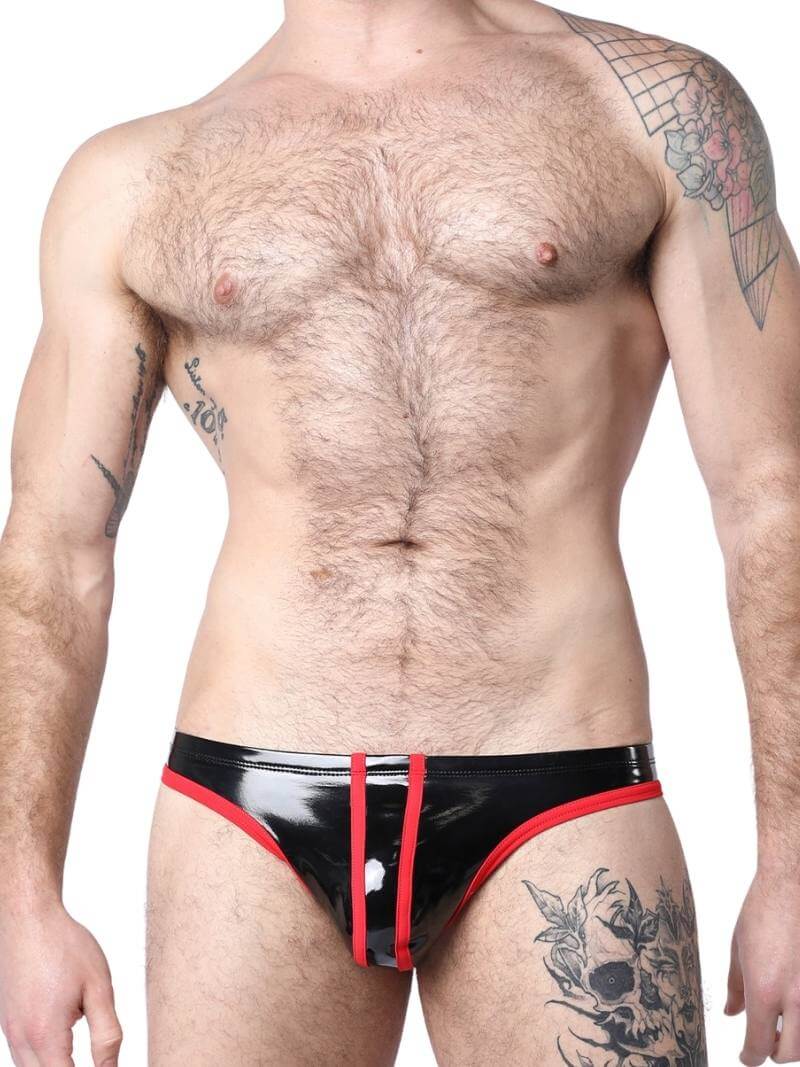 Mens CellBlock13 Black Chrome Low Rise Brief