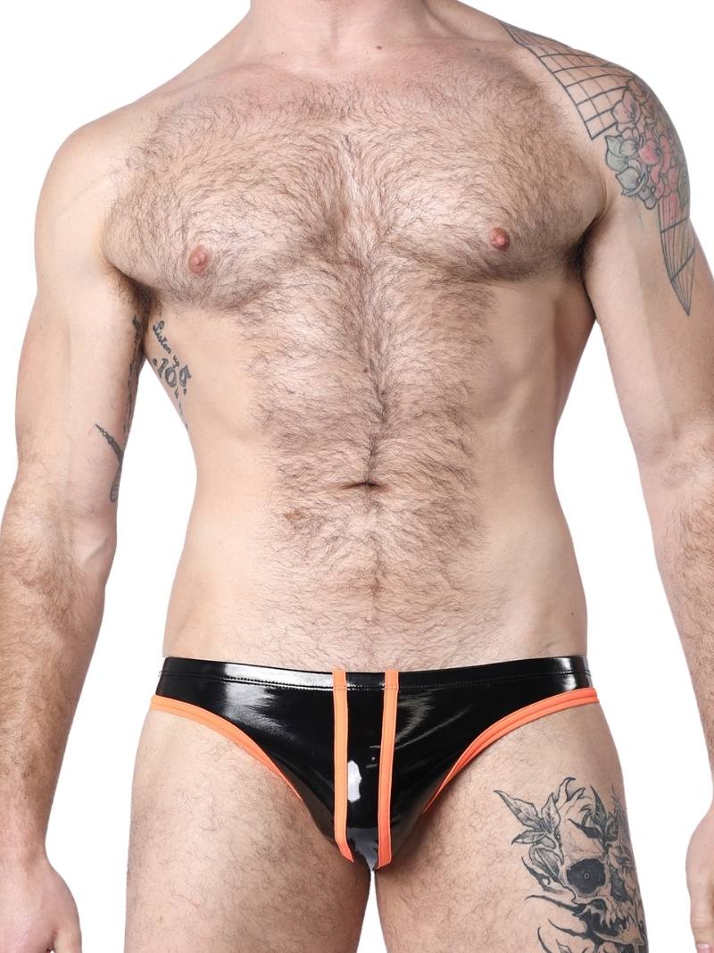 Mens CellBlock13 Black Chrome Low Rise Brief