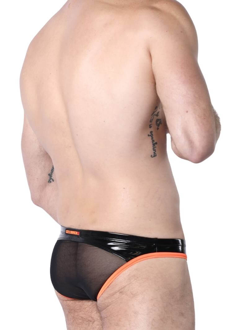 Mens CellBlock13 Black Chrome Low Rise Brief