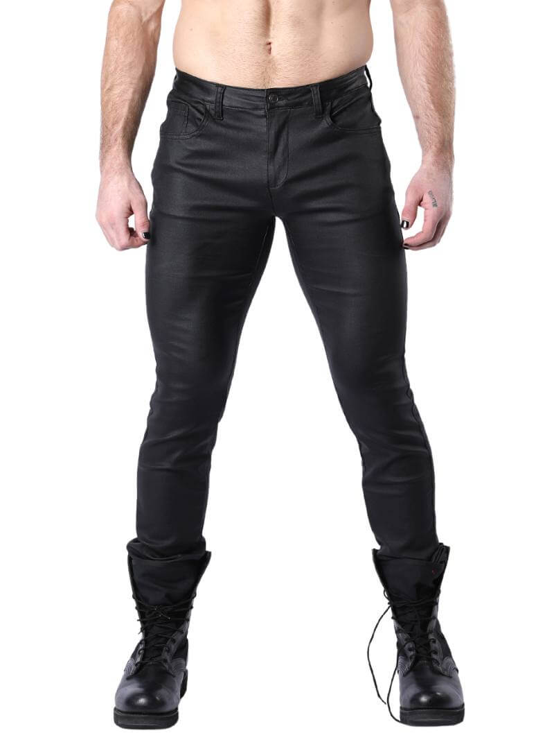 Mens CellBlock13 Toro Wax-Coated Denim Pants with Rear Zipper