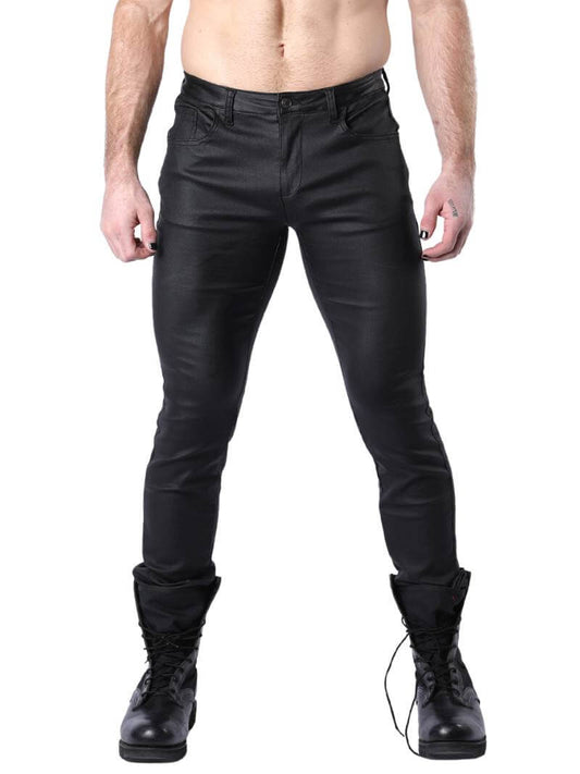 Mens CellBlock13 Toro Wax-Coated Denim Pants with Rear Zipper