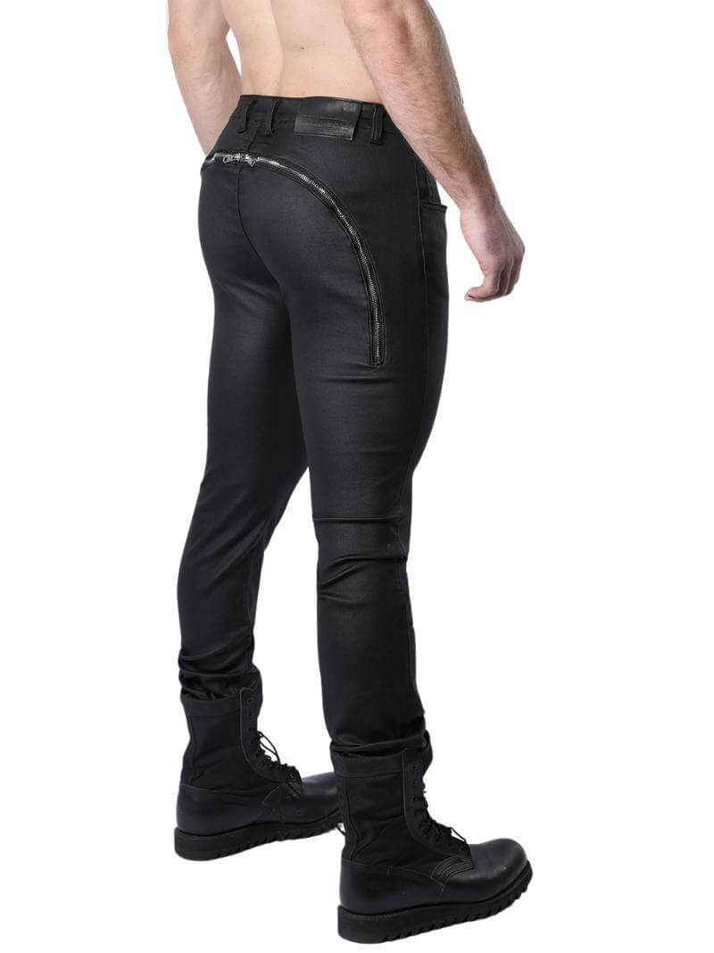 Mens CellBlock13 Toro Wax-Coated Denim Pants with Rear Zipper