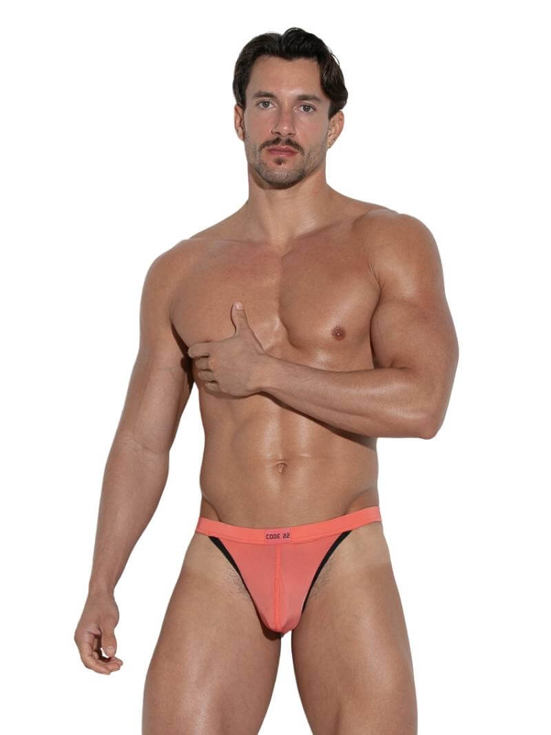 CODE 22 Work Out Microfiber Men's Thong Underwear