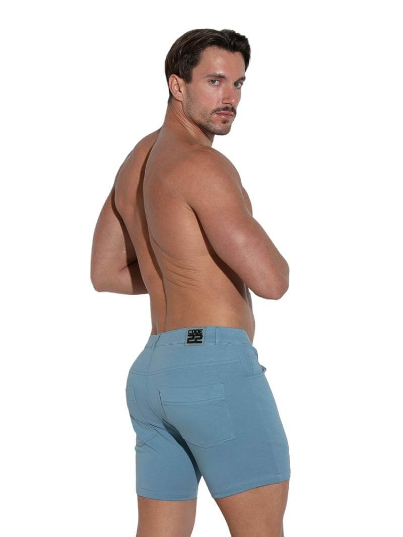 CODE22 5 Pocket Short: Mid-Thigh Length