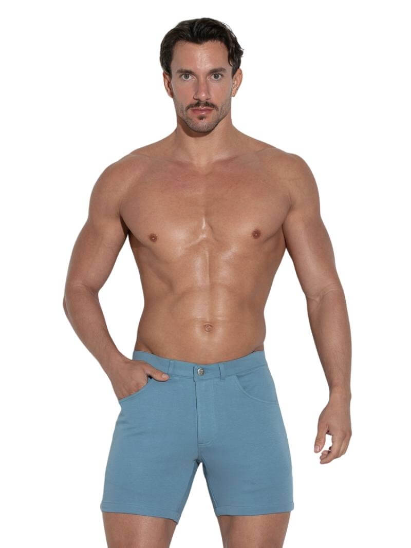 CODE22 5 Pocket Short: Mid-Thigh Length