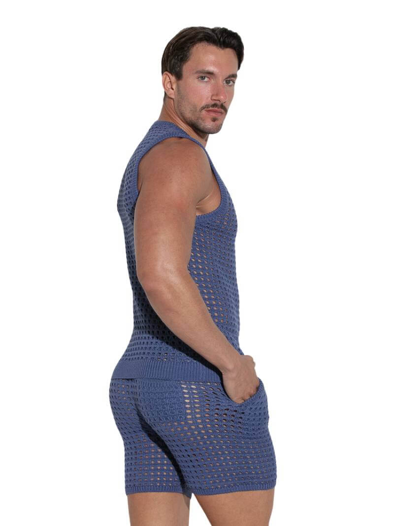 CODE 22 Men's Diamond Knit Summer Tank Top