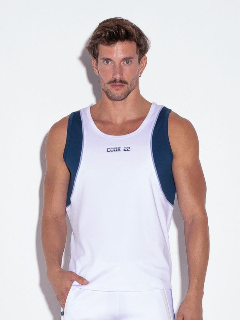 CODE22 Men's Flux Sports Vest, Sports Performance Fabric