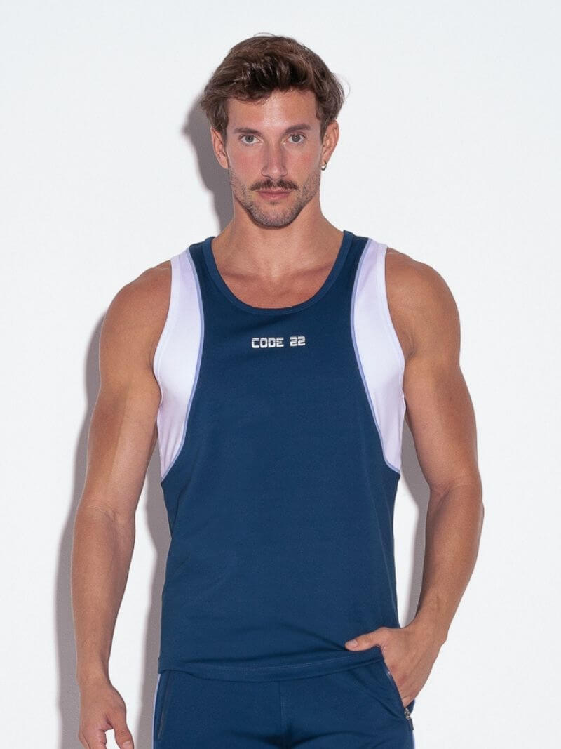 CODE22 Men's Flux Sports Vest, Sports Performance Fabric
