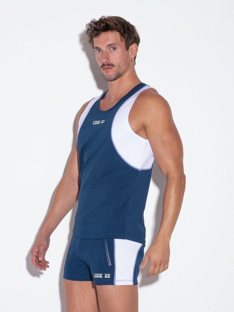 CODE22 Men's Flux Sports Vest, Sports Performance Fabric