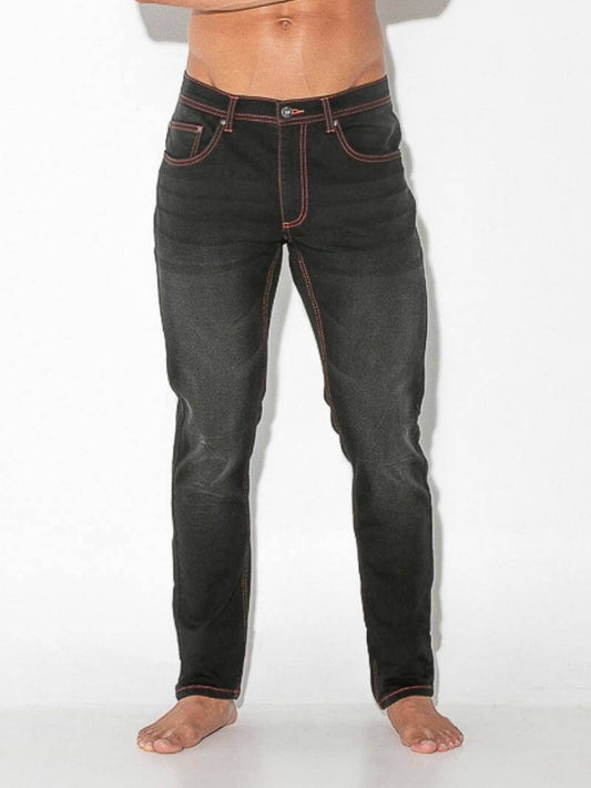 CODE22 Men's Slim Stretch-Fit Soft Designer Denim Jeans