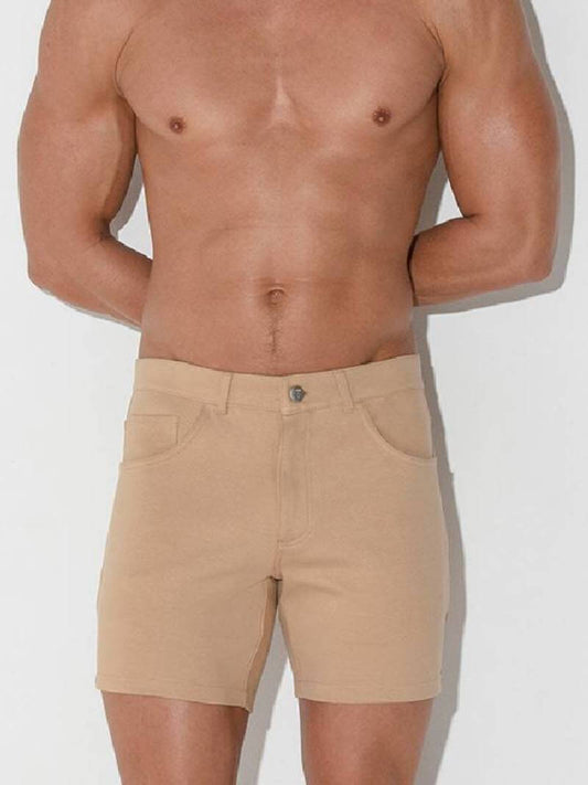 CODE22 Men's Designer Mid-Thigh Pocket Short