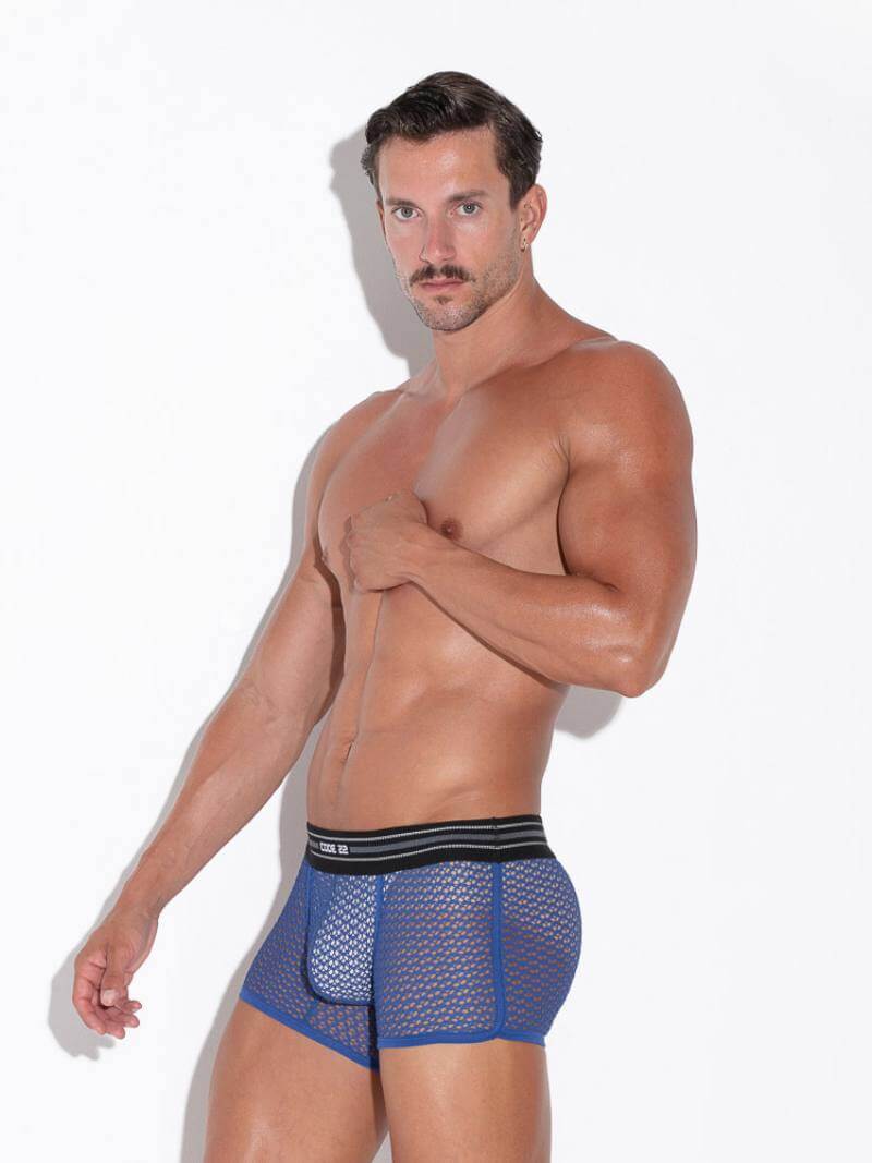 CODE22 Men's Openwork Jacquard Boxer Trunk