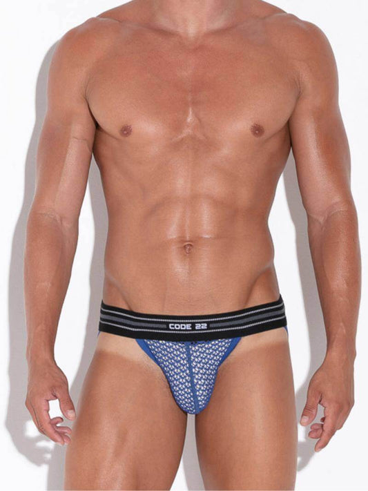CODE22 Men's Openwork Jacquard Jockstrap