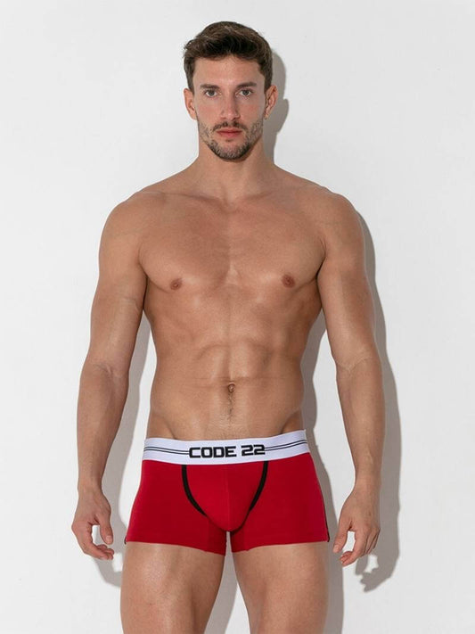 CODE22 Men's Padded Boxer Trunk with Power Shape Enhanced Pads