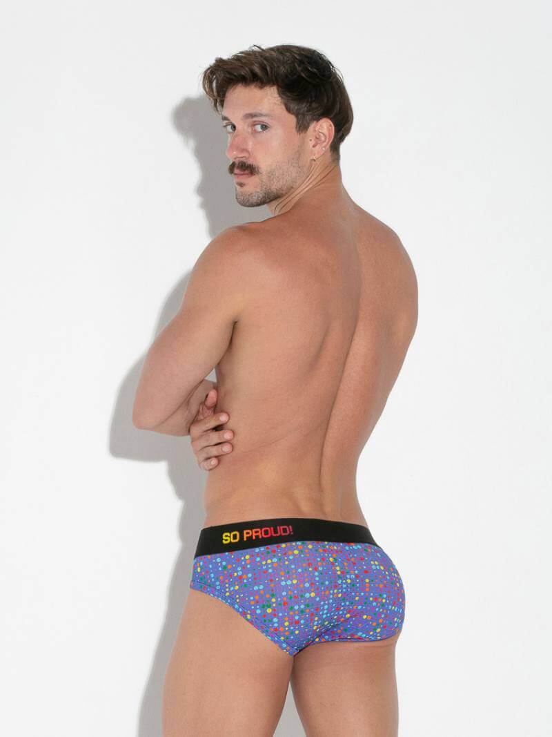 CODE22 Men's Pride Dots Mesh Brief