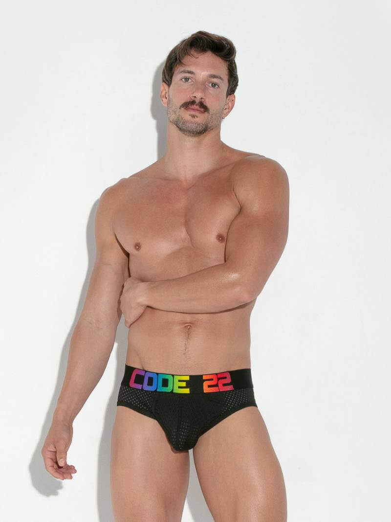 CODE22 Men's Pride Mesh Brief