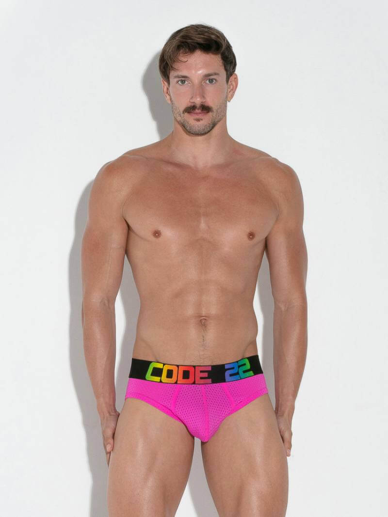 CODE22 Men's Pride Mesh Brief