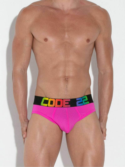 CODE22 Men's Pride Mesh Brief