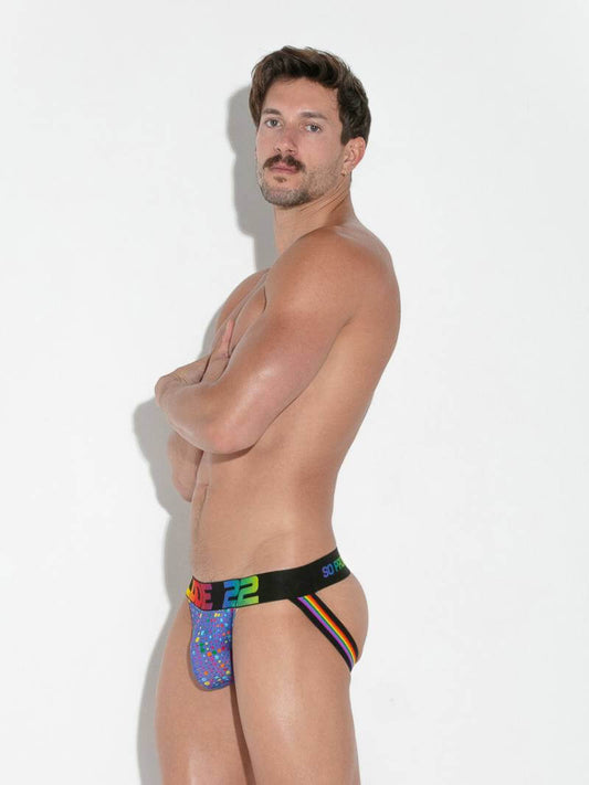 CODE22 Men's Pride Dots Mesh Jockstrap