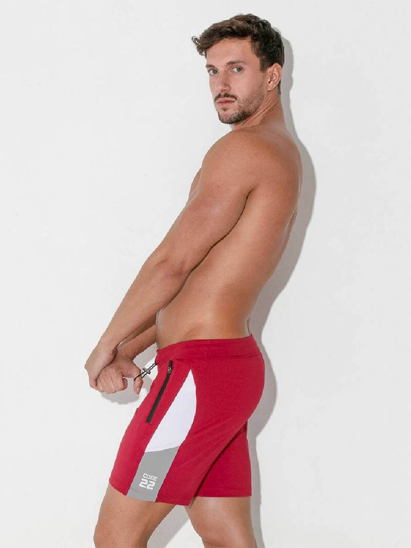 CODE22 Men's Rush Mid-Thigh Gym Short